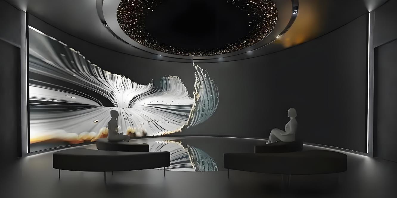 驚艷展廳裝修設(shè)計,企業(yè)健康科普展廳裝修效果圖